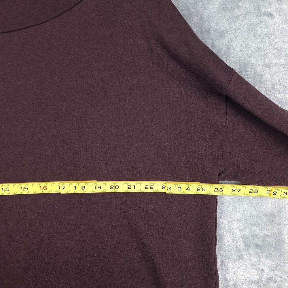 Eileen Fisher Top Womens XL Preppy Boxy Cowl Neck Crop Organic Cotton Minimalist - Picture 3 of 7